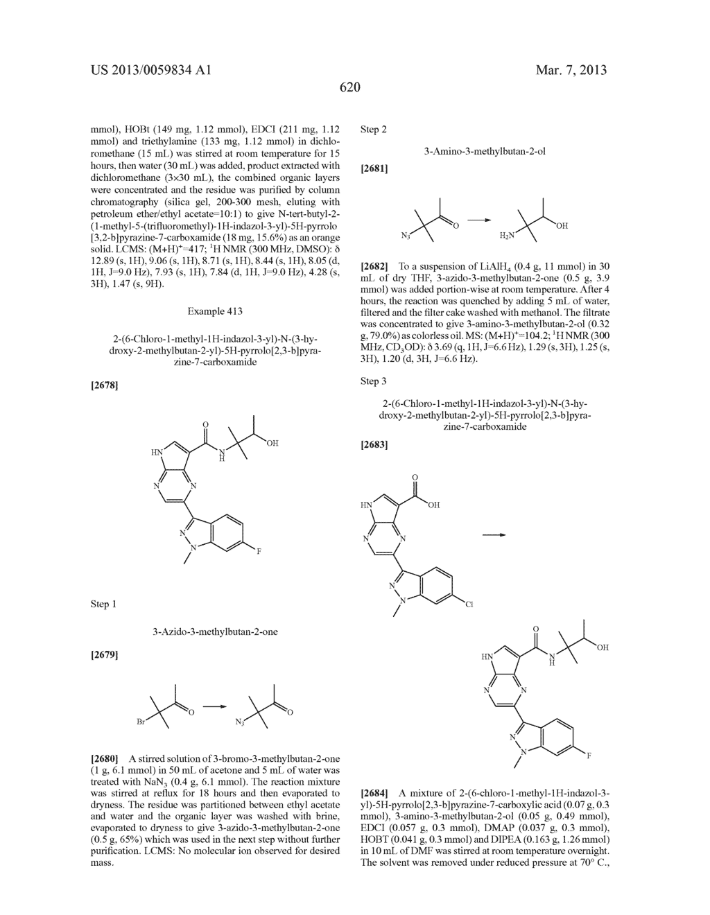 PYRROLOPYRAZINE KINASE INHIBITORS - diagram, schematic, and image 620