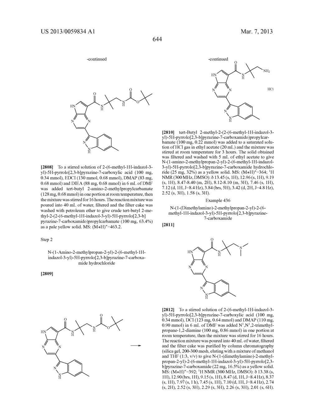 PYRROLOPYRAZINE KINASE INHIBITORS - diagram, schematic, and image 644