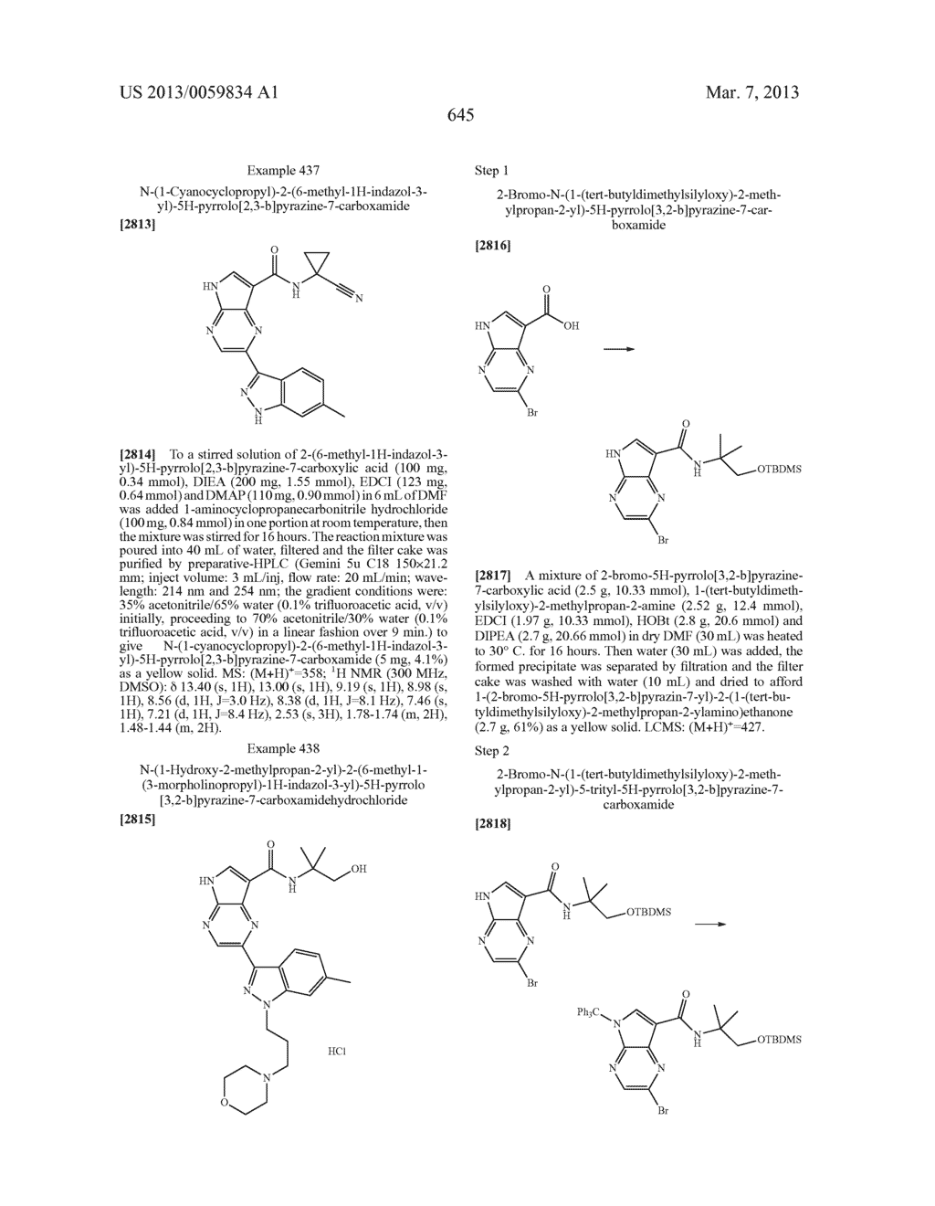 PYRROLOPYRAZINE KINASE INHIBITORS - diagram, schematic, and image 645