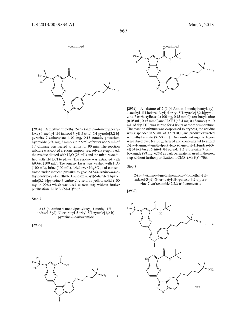 PYRROLOPYRAZINE KINASE INHIBITORS - diagram, schematic, and image 669