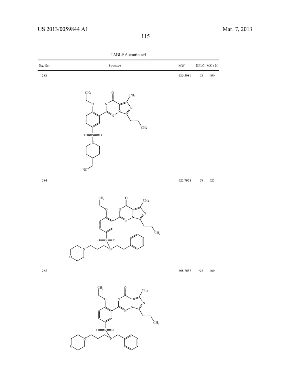 2-PHENYL SUBSTITUTED IMIDAZOTRIAZINONES AS PHOSPHODIESTERASE INHIBITORS - diagram, schematic, and image 116