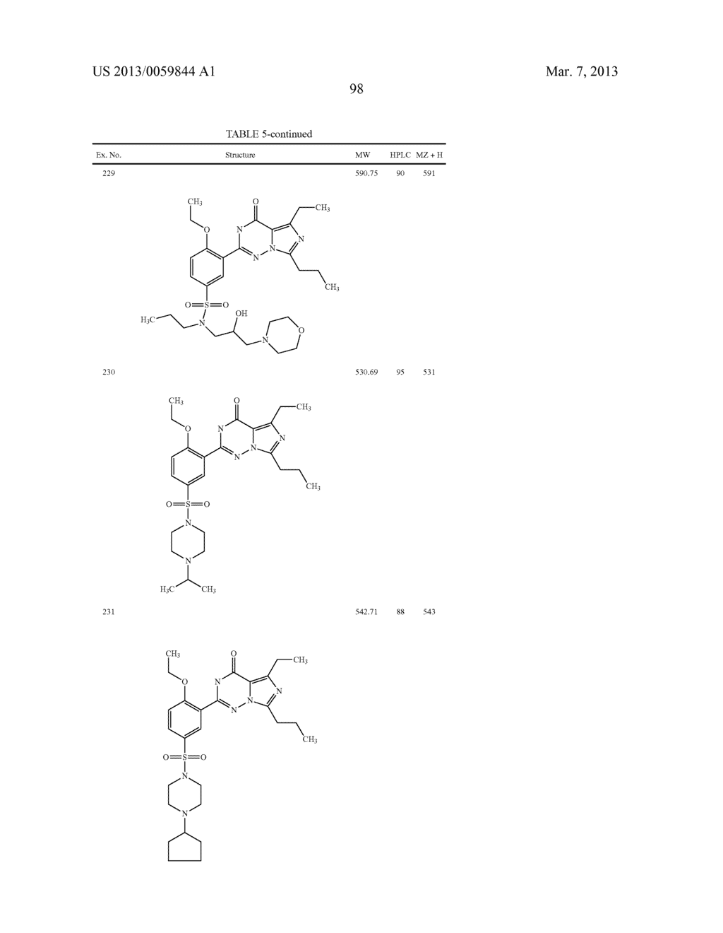 2-PHENYL SUBSTITUTED IMIDAZOTRIAZINONES AS PHOSPHODIESTERASE INHIBITORS - diagram, schematic, and image 99