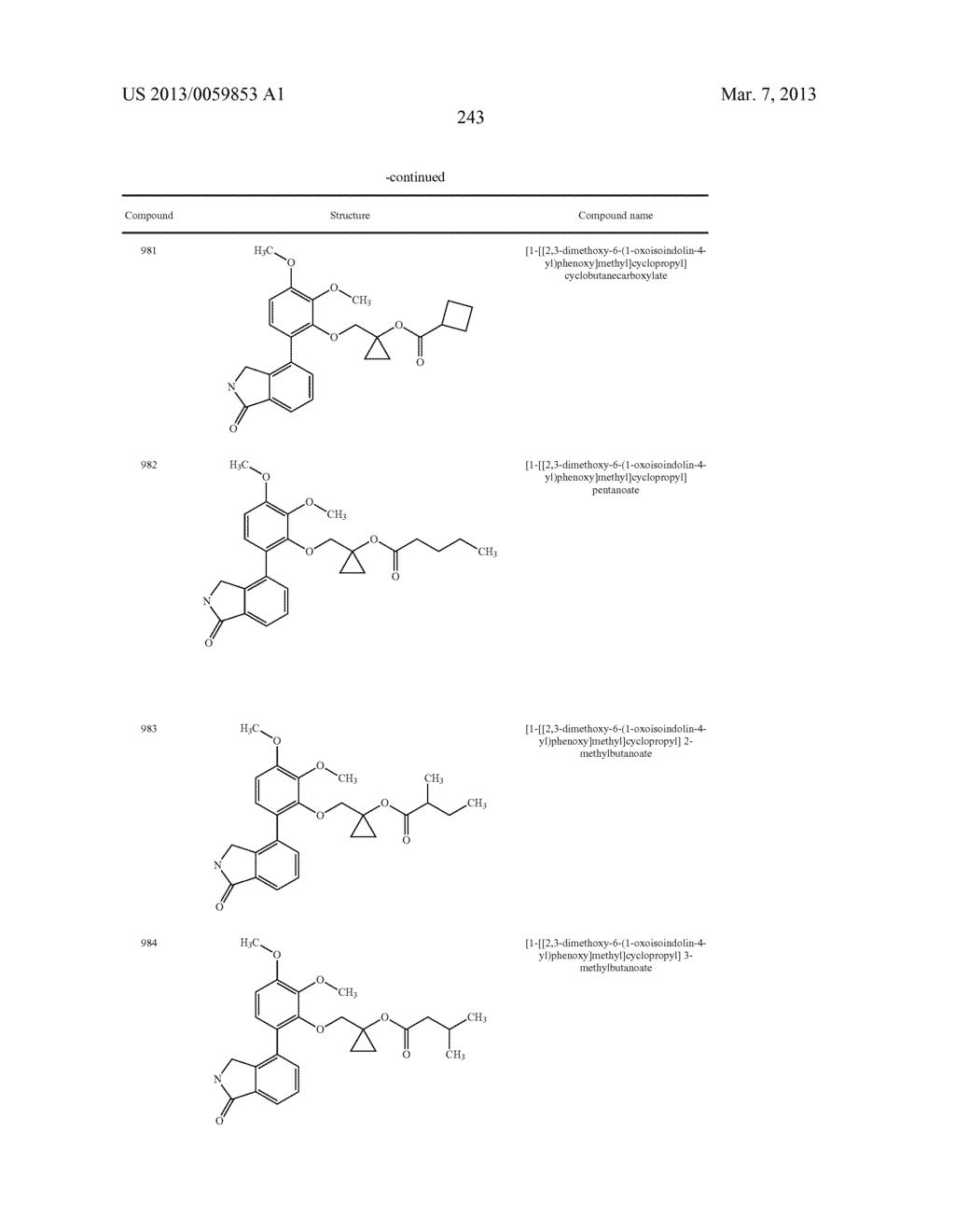 BIARYL PHOSPHODIESTERASE INHIBITORS - diagram, schematic, and image 244