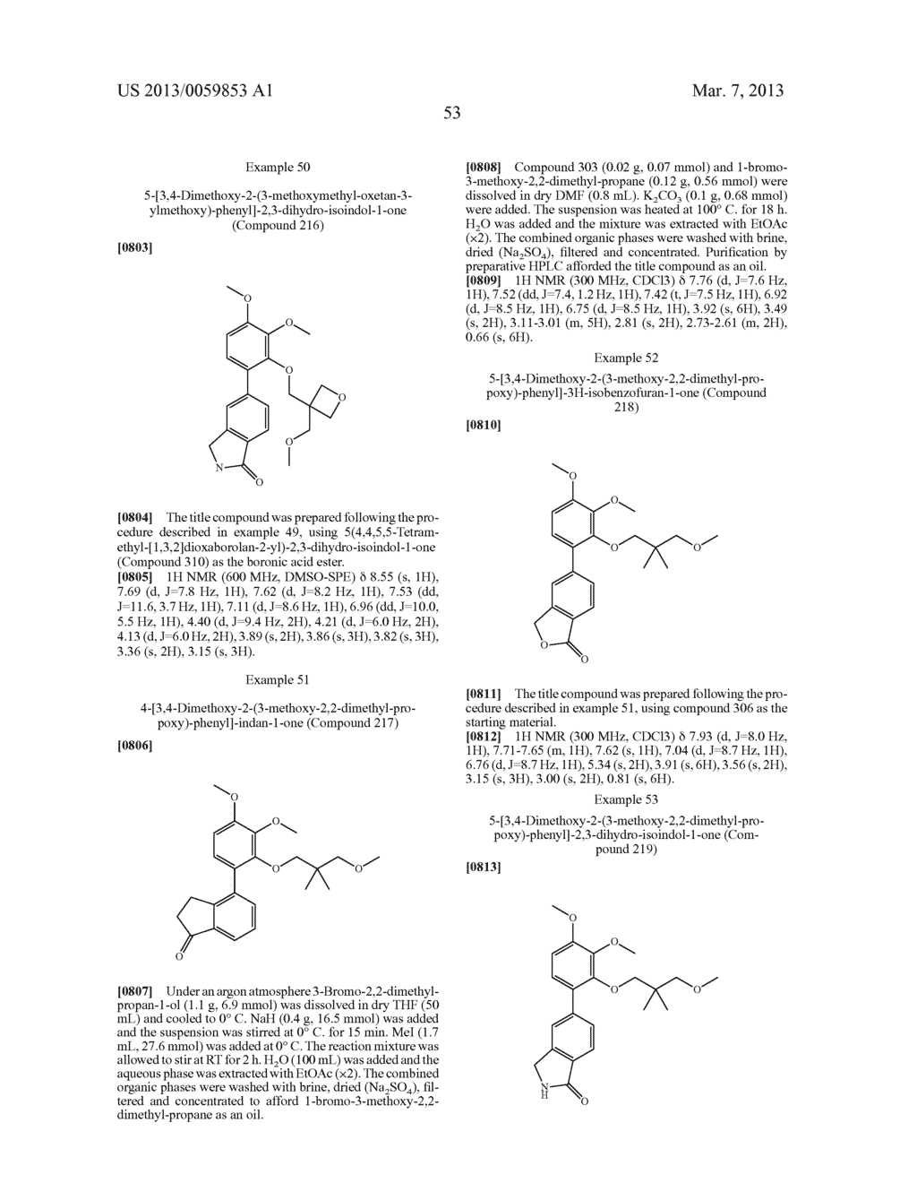 BIARYL PHOSPHODIESTERASE INHIBITORS - diagram, schematic, and image 54