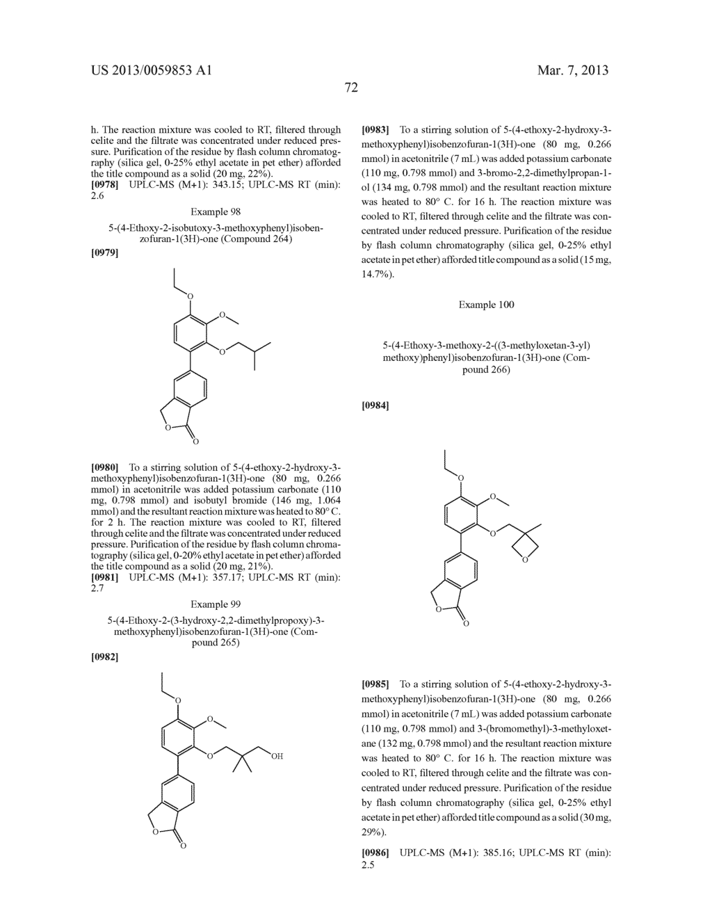 BIARYL PHOSPHODIESTERASE INHIBITORS - diagram, schematic, and image 73