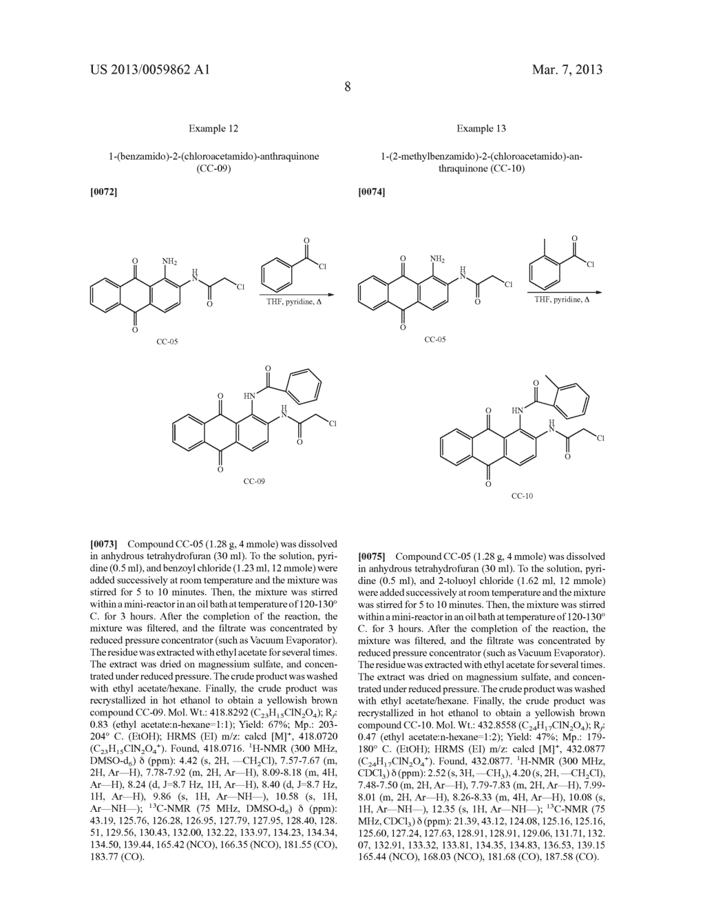 Novel 1, 2-Disubstituted Amido-anthraquinone Derivatives, Preparation     Method and application thereof - diagram, schematic, and image 22