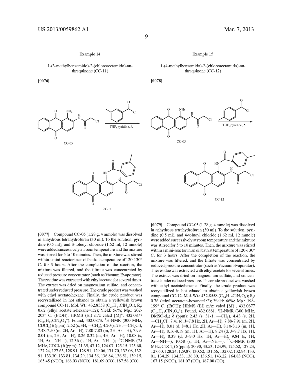 Novel 1, 2-Disubstituted Amido-anthraquinone Derivatives, Preparation     Method and application thereof - diagram, schematic, and image 23