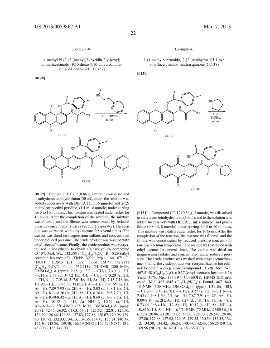 Novel 1, 2-Disubstituted Amido-anthraquinone Derivatives, Preparation     Method and application thereof - diagram, schematic, and image 36