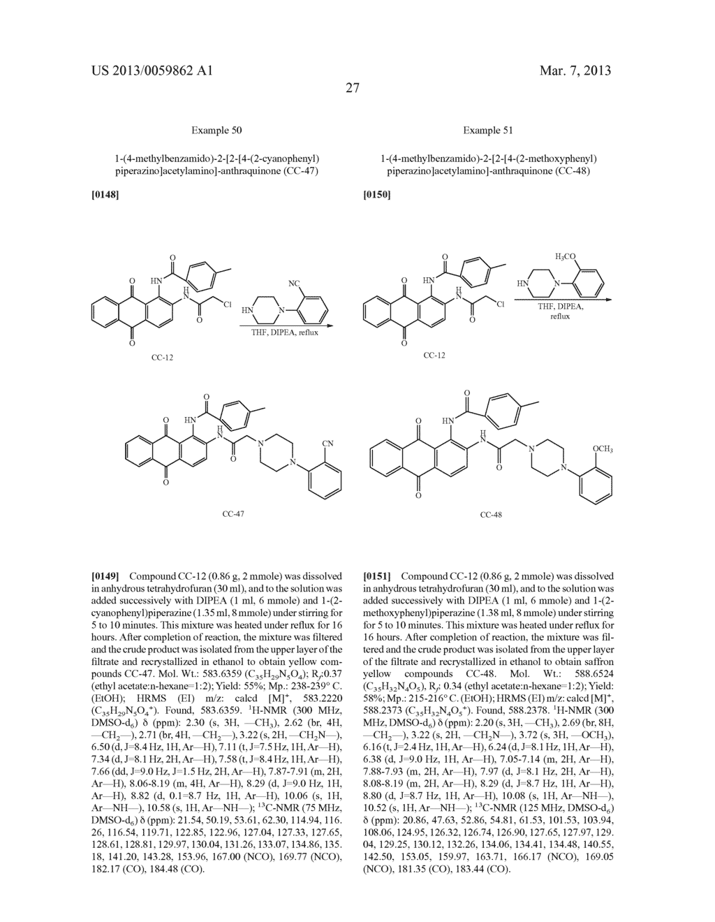 Novel 1, 2-Disubstituted Amido-anthraquinone Derivatives, Preparation     Method and application thereof - diagram, schematic, and image 41