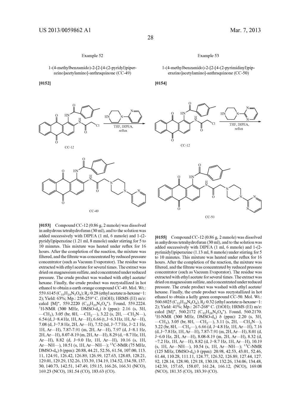 Novel 1, 2-Disubstituted Amido-anthraquinone Derivatives, Preparation     Method and application thereof - diagram, schematic, and image 42
