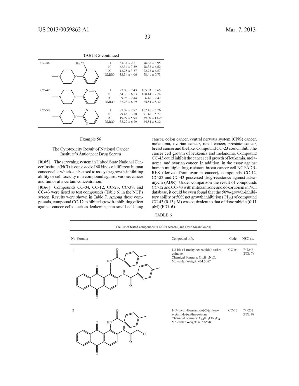 Novel 1, 2-Disubstituted Amido-anthraquinone Derivatives, Preparation     Method and application thereof - diagram, schematic, and image 53