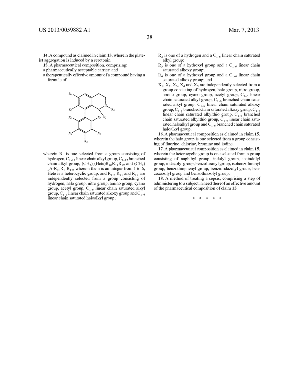 8-Phenylisoquinolines And Pharmaceutical Composition Used In Treatment For     Sepsis - diagram, schematic, and image 39