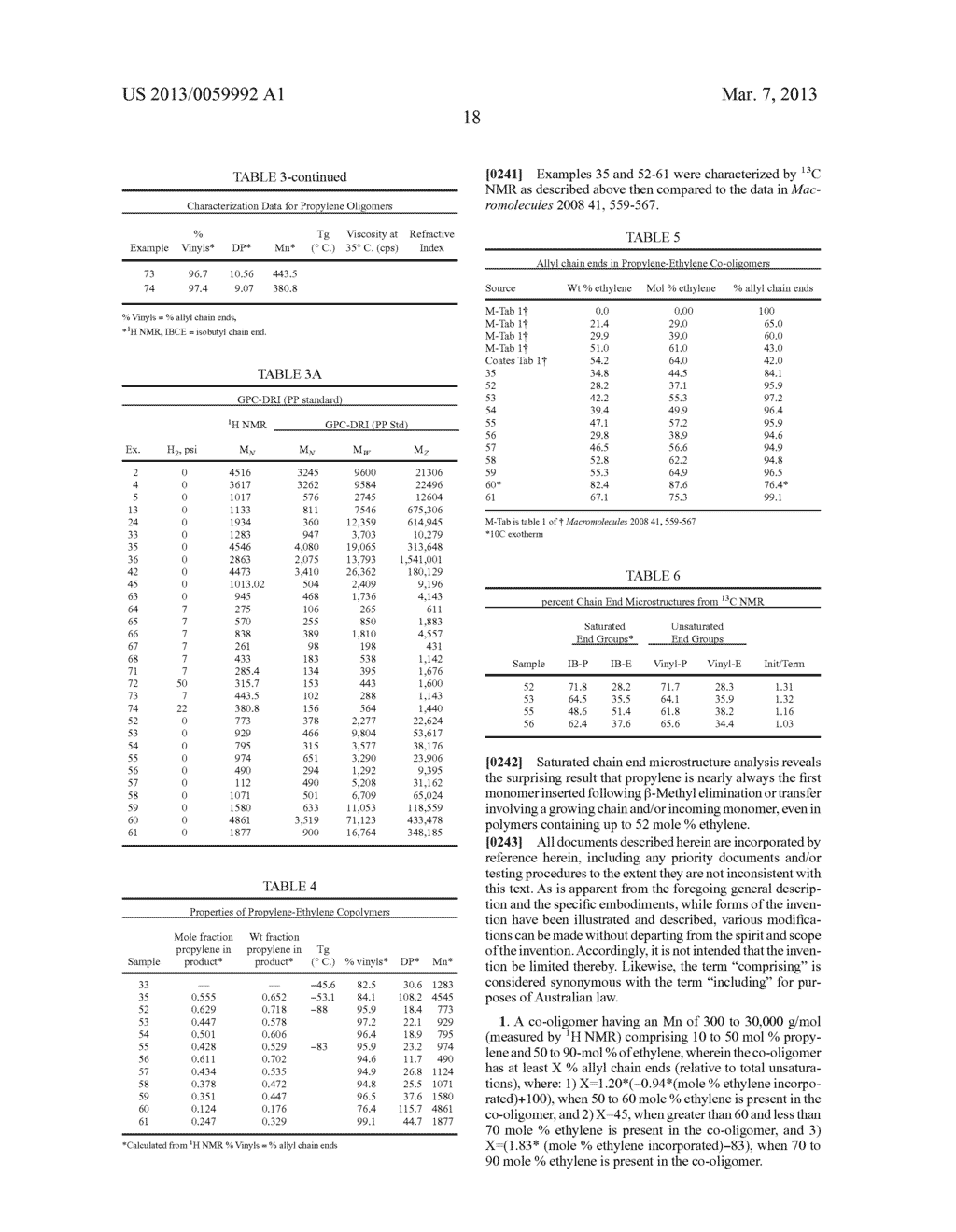 High Vinyl Terminated Propylene Based Oligomers - diagram, schematic, and image 21