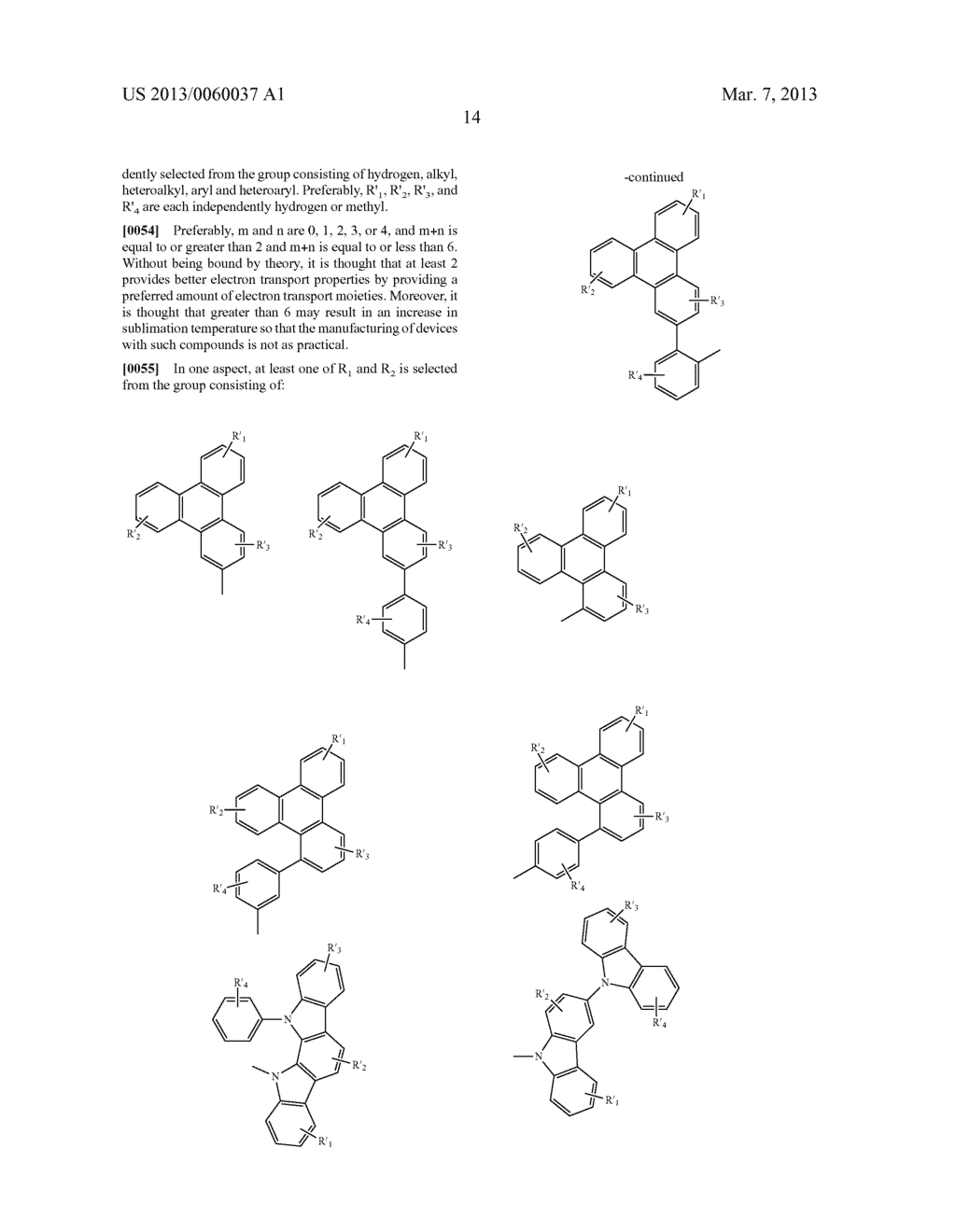 MATERIALS WITH AZA-DIBENZOTHIOPHENE OR AZA-DIBENZOFURAN CORE FOR PHOLED - diagram, schematic, and image 19