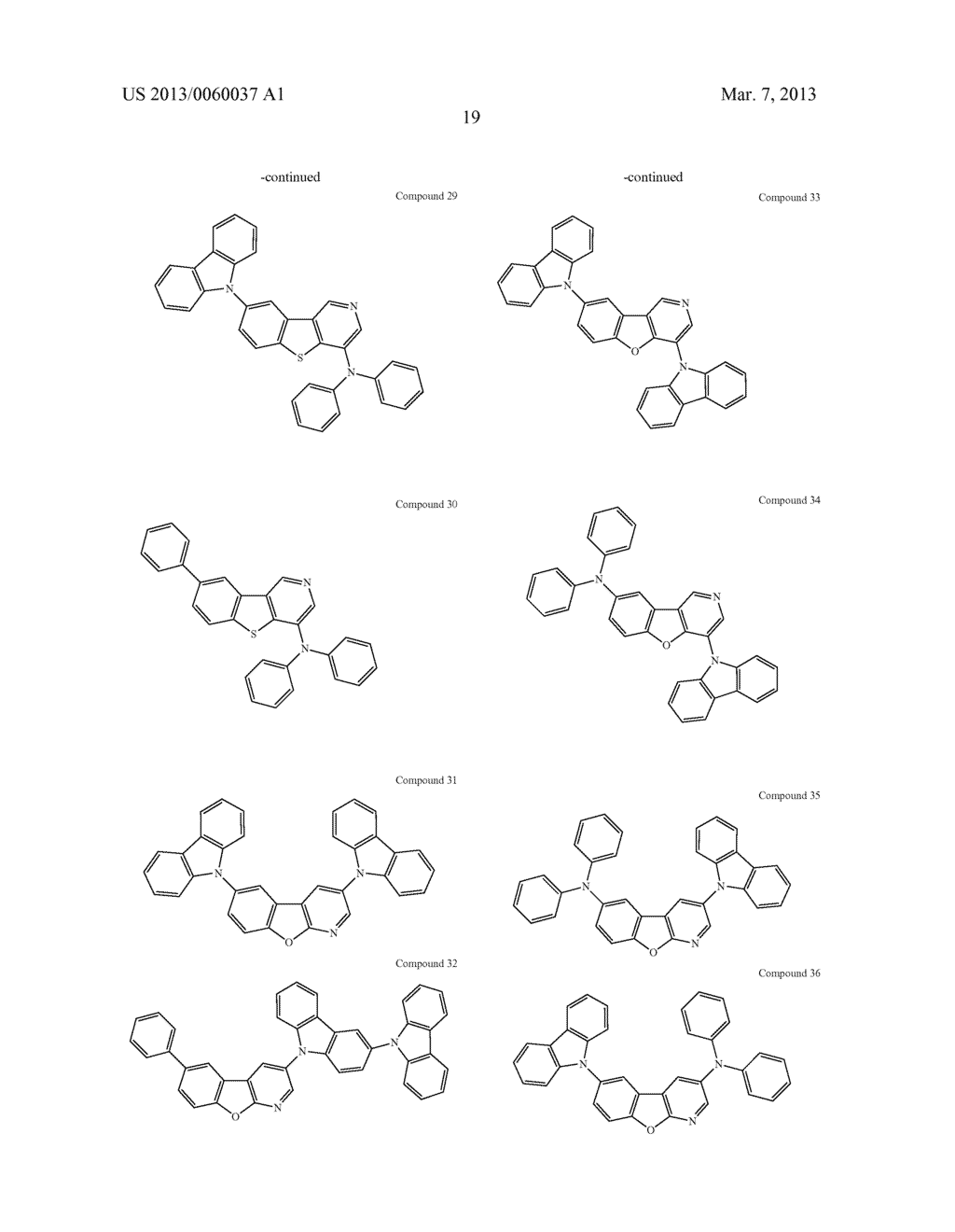 MATERIALS WITH AZA-DIBENZOTHIOPHENE OR AZA-DIBENZOFURAN CORE FOR PHOLED - diagram, schematic, and image 24