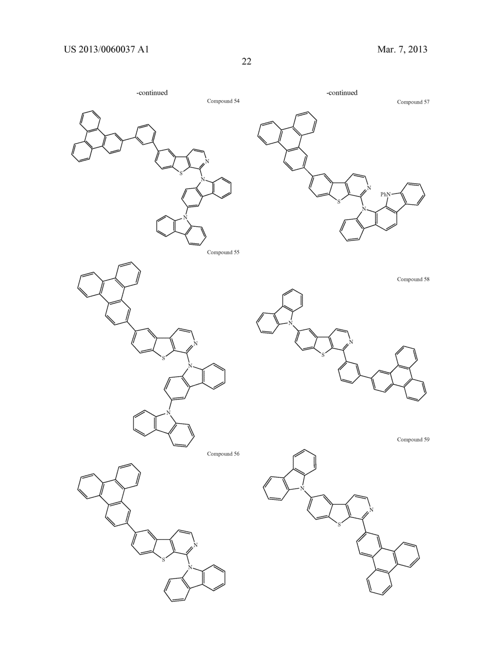 MATERIALS WITH AZA-DIBENZOTHIOPHENE OR AZA-DIBENZOFURAN CORE FOR PHOLED - diagram, schematic, and image 27