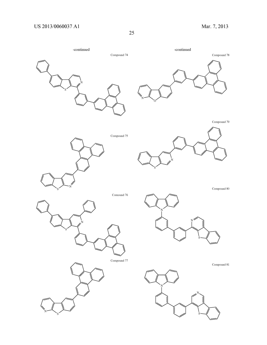 MATERIALS WITH AZA-DIBENZOTHIOPHENE OR AZA-DIBENZOFURAN CORE FOR PHOLED - diagram, schematic, and image 30