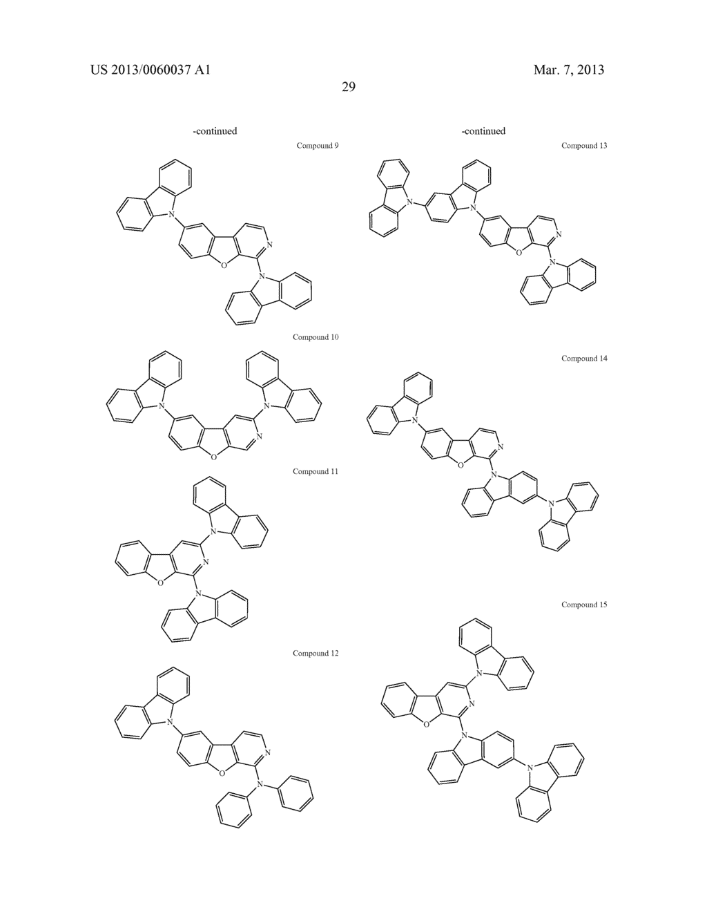 MATERIALS WITH AZA-DIBENZOTHIOPHENE OR AZA-DIBENZOFURAN CORE FOR PHOLED - diagram, schematic, and image 34