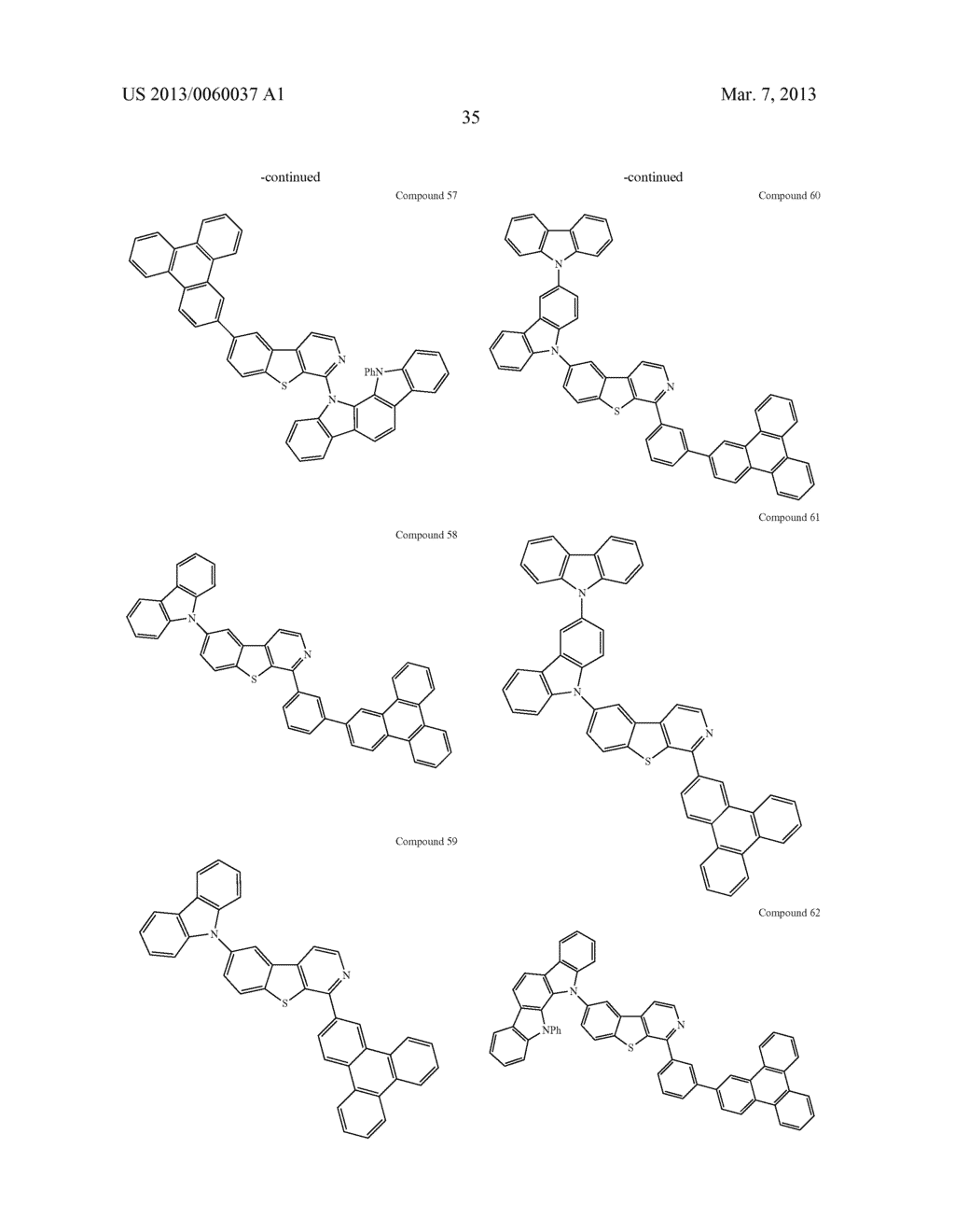 MATERIALS WITH AZA-DIBENZOTHIOPHENE OR AZA-DIBENZOFURAN CORE FOR PHOLED - diagram, schematic, and image 40