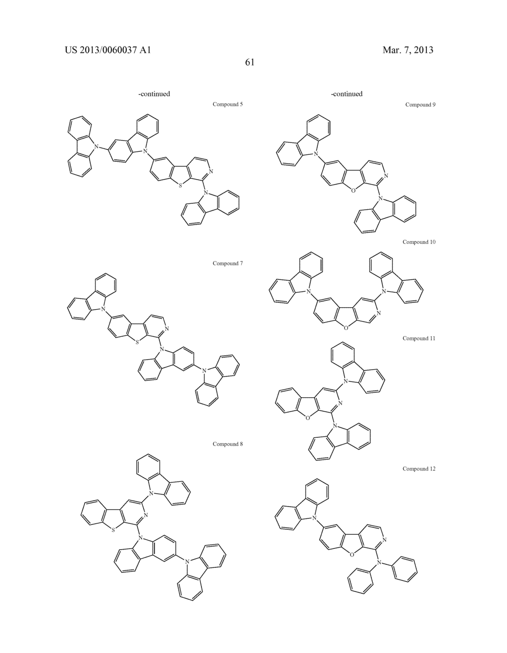 MATERIALS WITH AZA-DIBENZOTHIOPHENE OR AZA-DIBENZOFURAN CORE FOR PHOLED - diagram, schematic, and image 66