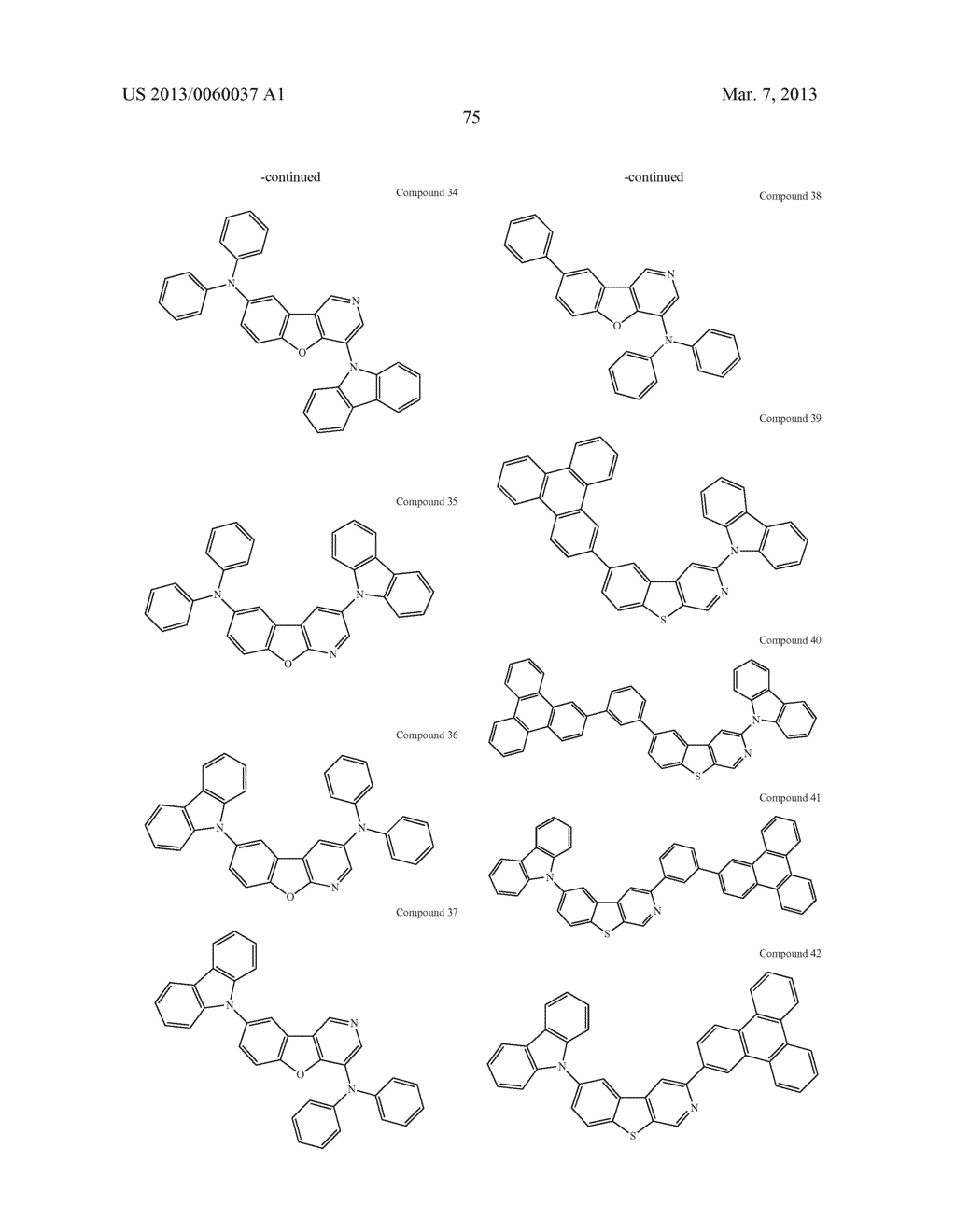 MATERIALS WITH AZA-DIBENZOTHIOPHENE OR AZA-DIBENZOFURAN CORE FOR PHOLED - diagram, schematic, and image 80