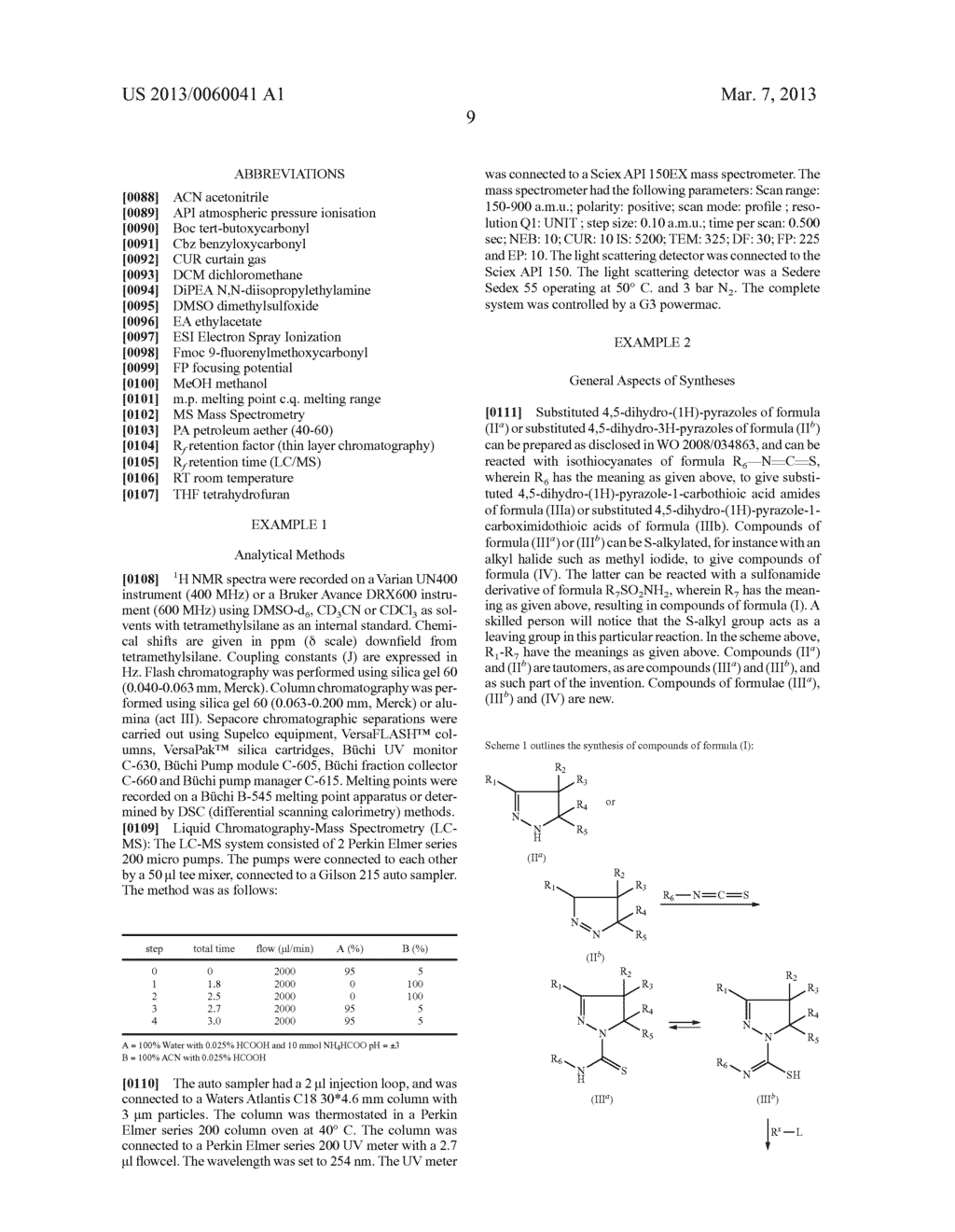 SYNTHESIS OF SUBSTITUTED PYRAZOLINE CARBOXAMIDINE DERIVATIVES - diagram, schematic, and image 10