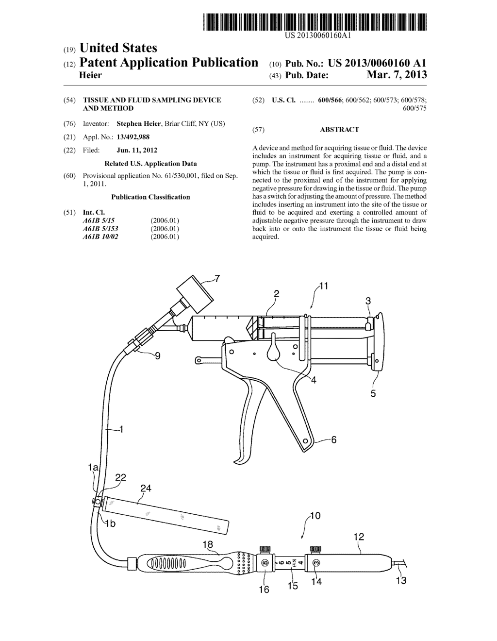 TISSUE AND FLUID SAMPLING DEVICE AND METHOD - diagram, schematic, and image 01