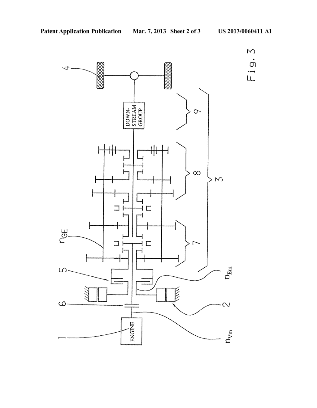 METHOD FOR OPERATING A DRIVE TRAIN - diagram, schematic, and image 03