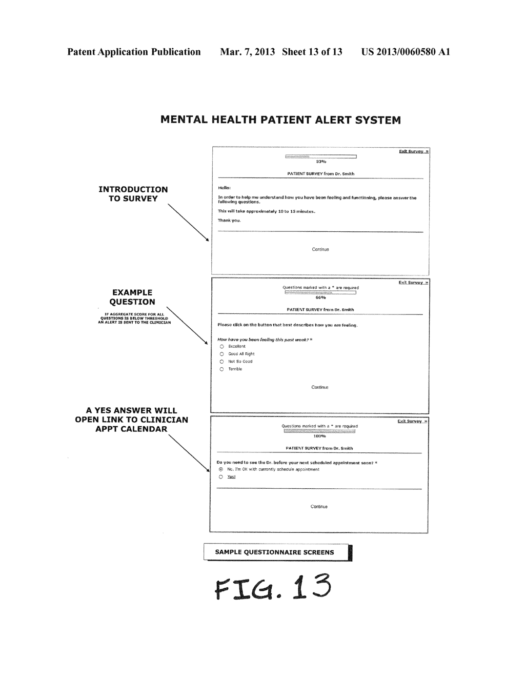 Automated System for Monitoring Mental Status of Individuals Receiving     Outpatient Mental Health Treatment - diagram, schematic, and image 14