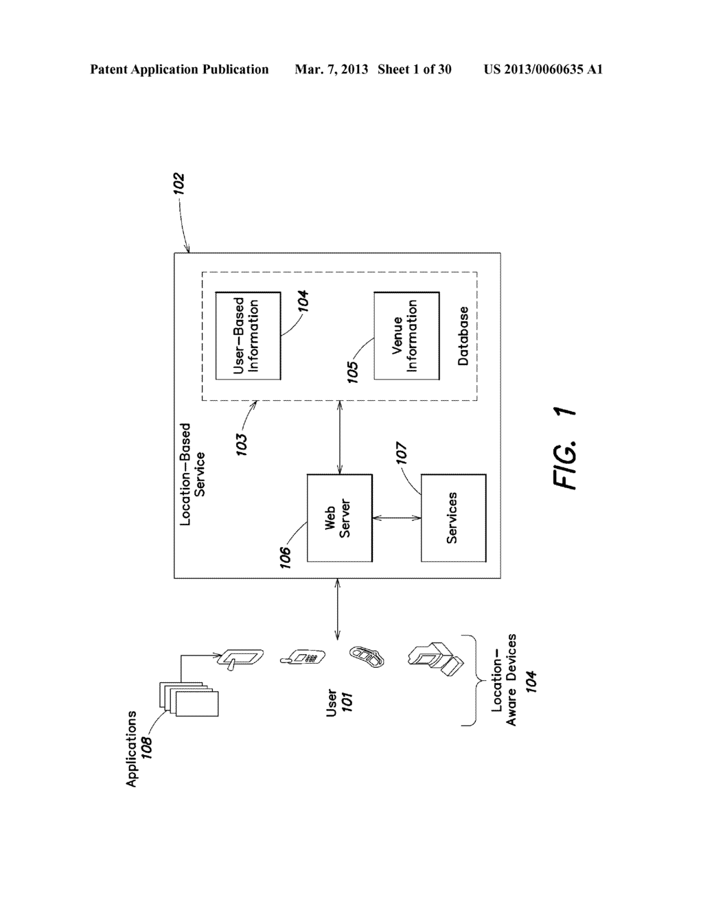 SYSTEM AND METHOD FOR MANAGING AND REDEEMING OFFERS WITH A LOCATION-BASED     SERVICE - diagram, schematic, and image 02