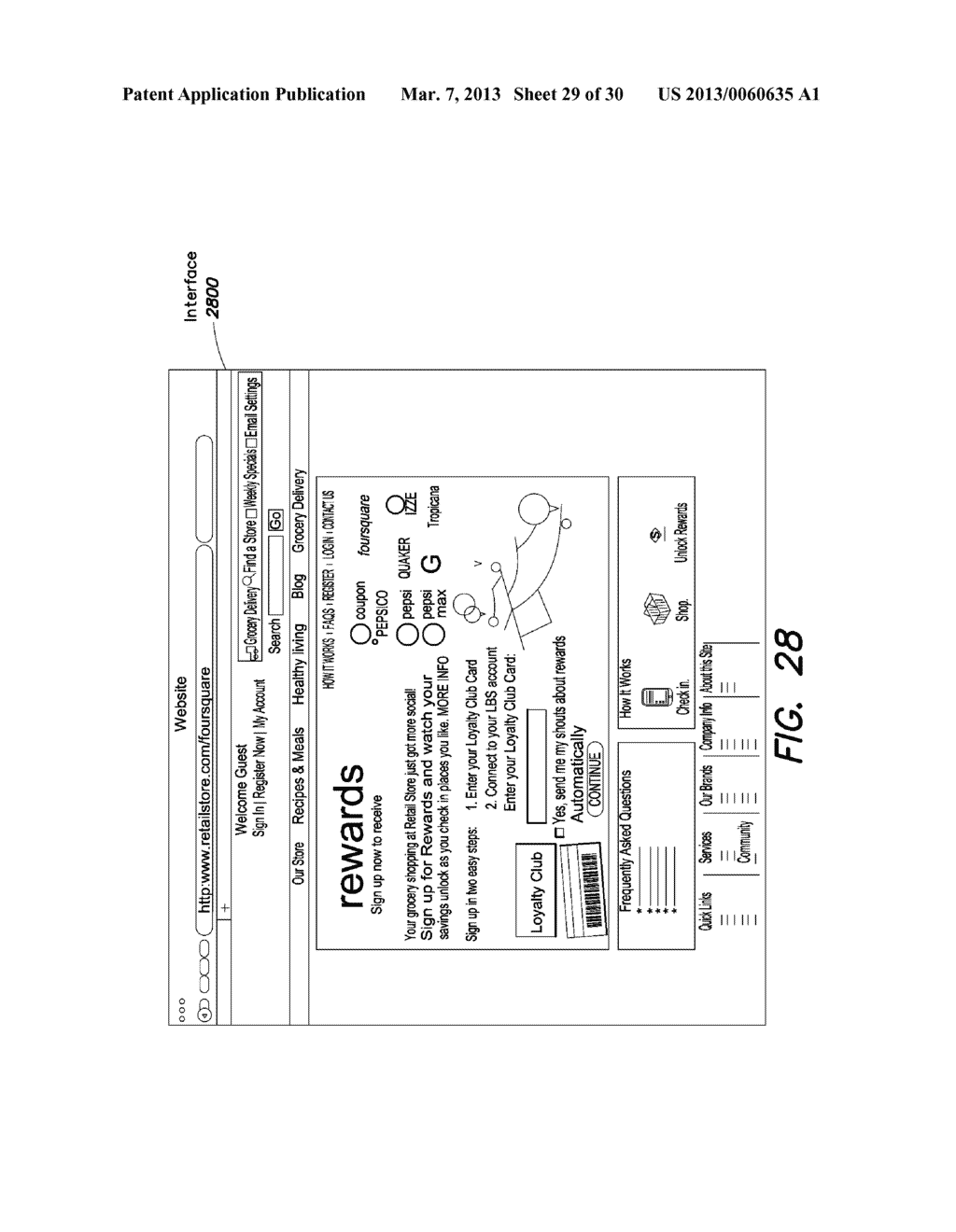 SYSTEM AND METHOD FOR MANAGING AND REDEEMING OFFERS WITH A LOCATION-BASED     SERVICE - diagram, schematic, and image 30