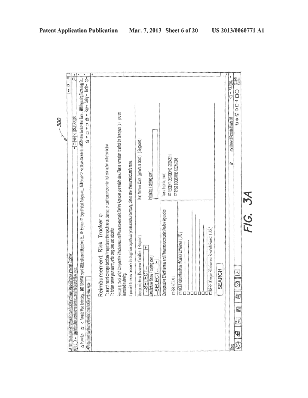 METHOD AND SYSTEM FOR PRESENTING COMPOSITE RISK ASSESSMENT DATA AND     CLINICAL TRIAL DATA FOR PHARMACEUTICAL DRUGS - diagram, schematic, and image 07