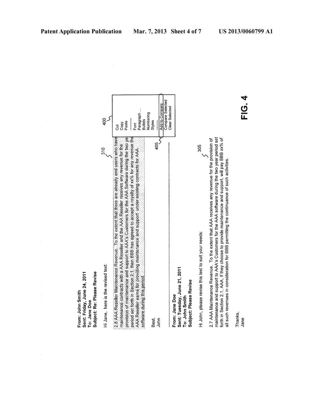 Systems and Methods for the Comparison of Selected Text - diagram, schematic, and image 05