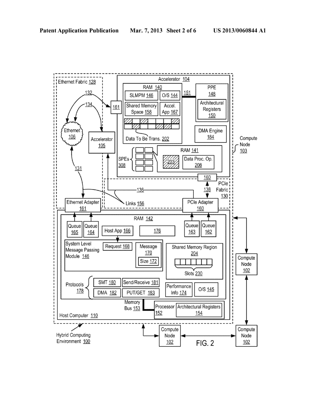 DIRECT INJECTION OF DATA TO BE TRANSFERRED IN A HYBRID COMPUTING     ENVIRONMENT - diagram, schematic, and image 03