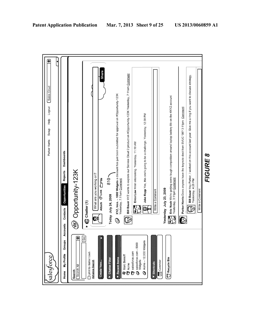 COMPUTER IMPLEMENTED METHODS AND APPARATUS FOR SELECTIVE DISPLAY OF     INFORMATION UPDATES OF A FEED OF AN ONLINE SOCIAL NETWORK - diagram, schematic, and image 10