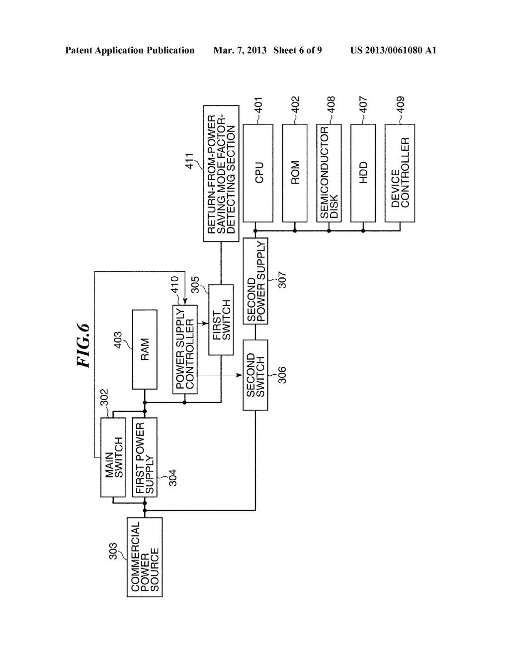 INFORMATION PROCESSING APPARATUS HAVING A PLURALITY OF POWER MODES, METHOD     OF CONTROLLING THE SAME, AND STORAGE MEDIUM - diagram, schematic, and image 07