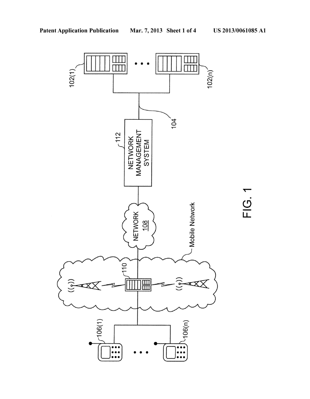 SYSTEM AND METHOD FOR MANAGING A NETWORK INFRASTRUCTURE USING A MOBILE     DEVICE - diagram, schematic, and image 02