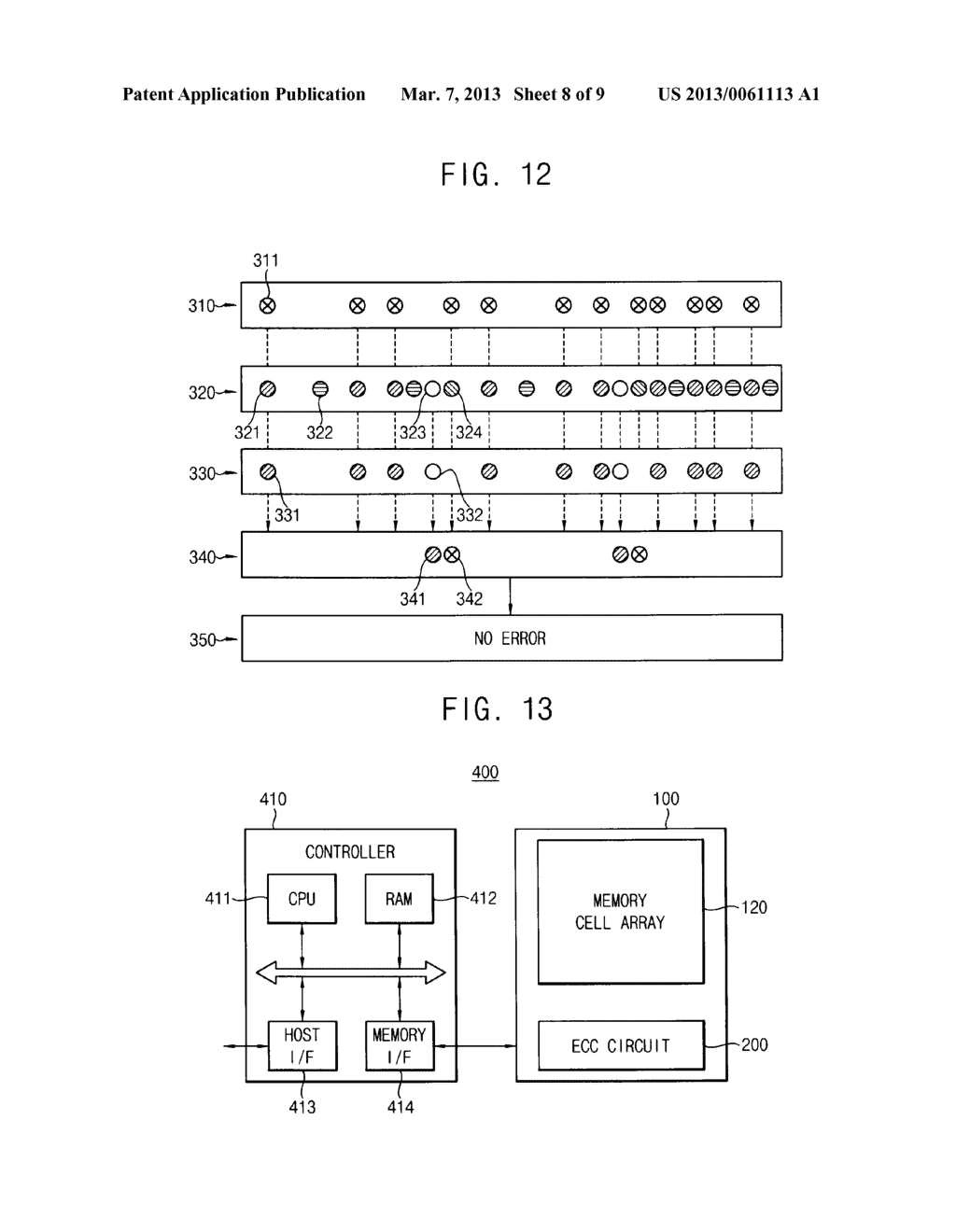 METHOD OF CORRECTING ERRORS AND MEMORY DEVICE USING THE SAME - diagram, schematic, and image 09
