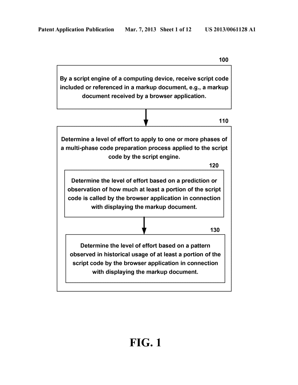 FAST PRESENTATION OF MARKUP CONTENT HAVING SCRIPT CODE - diagram, schematic, and image 02