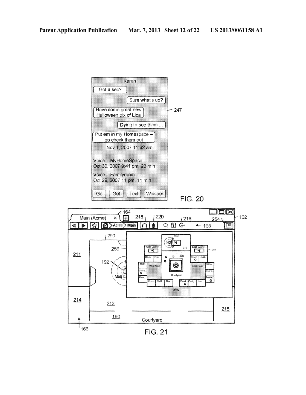 INTERFACING WITH A SPATIAL VIRTUAL COMMUNICATION ENVIRONMENT - diagram, schematic, and image 13