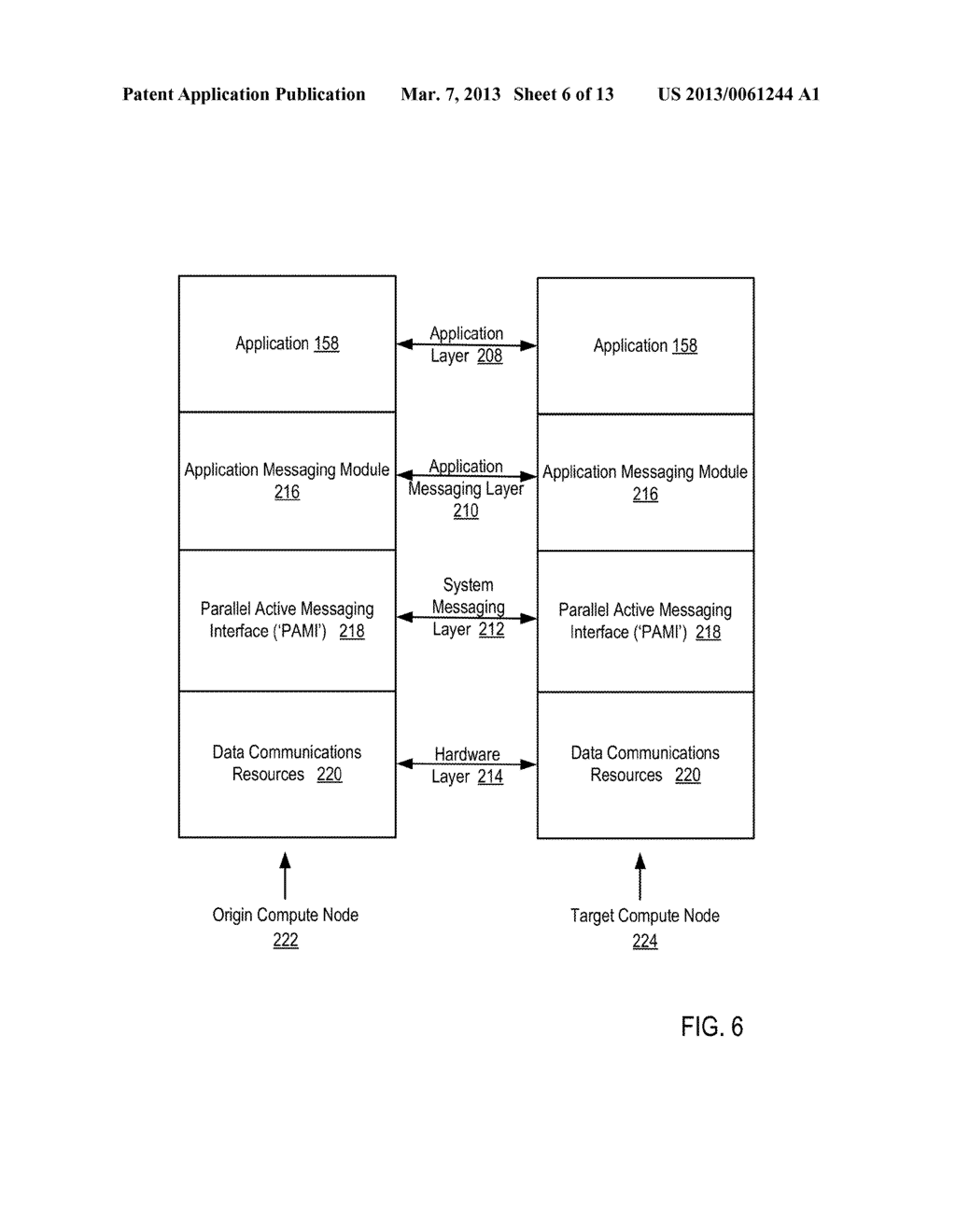 DATA COMMUNICATIONS IN A PARALLEL ACTIVE MESSAGING INTERFACE OF A PARALLEL     COMPUTER - diagram, schematic, and image 07