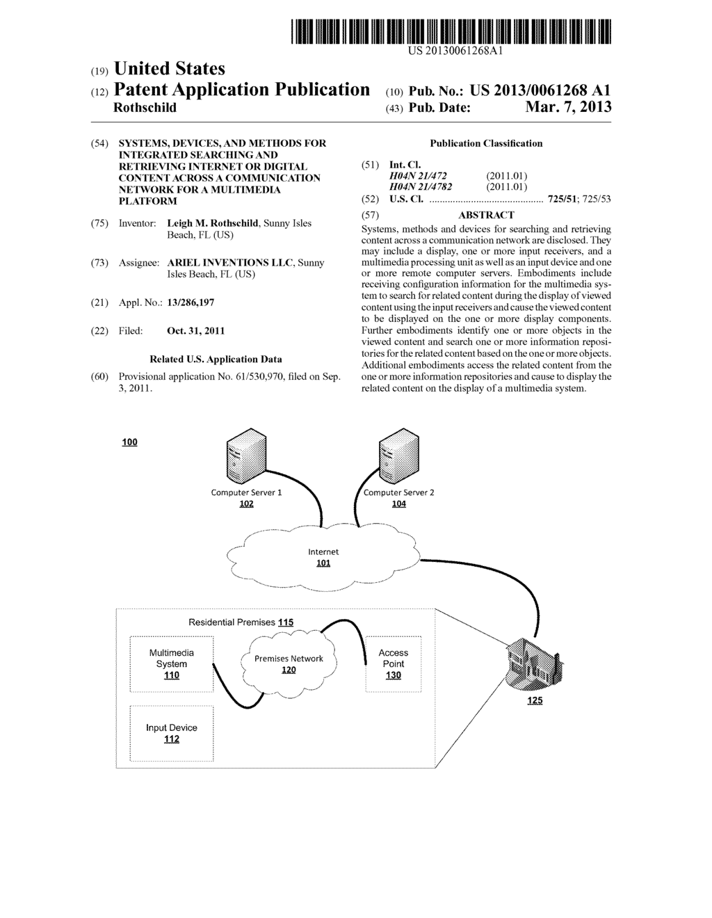 SYSTEMS, DEVICES, AND METHODS FOR INTEGRATED SEARCHING AND RETRIEVING     INTERNET OR DIGITAL CONTENT ACROSS A COMMUNICATION NETWORK FOR A     MULTIMEDIA PLATFORM - diagram, schematic, and image 01