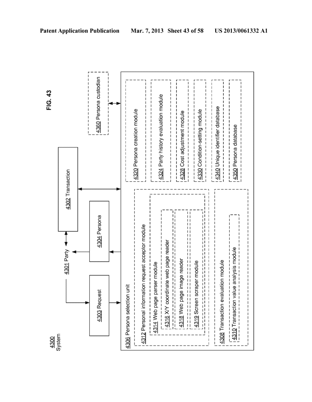 Computational systems and methods for verifying personal information     during transactions - diagram, schematic, and image 44