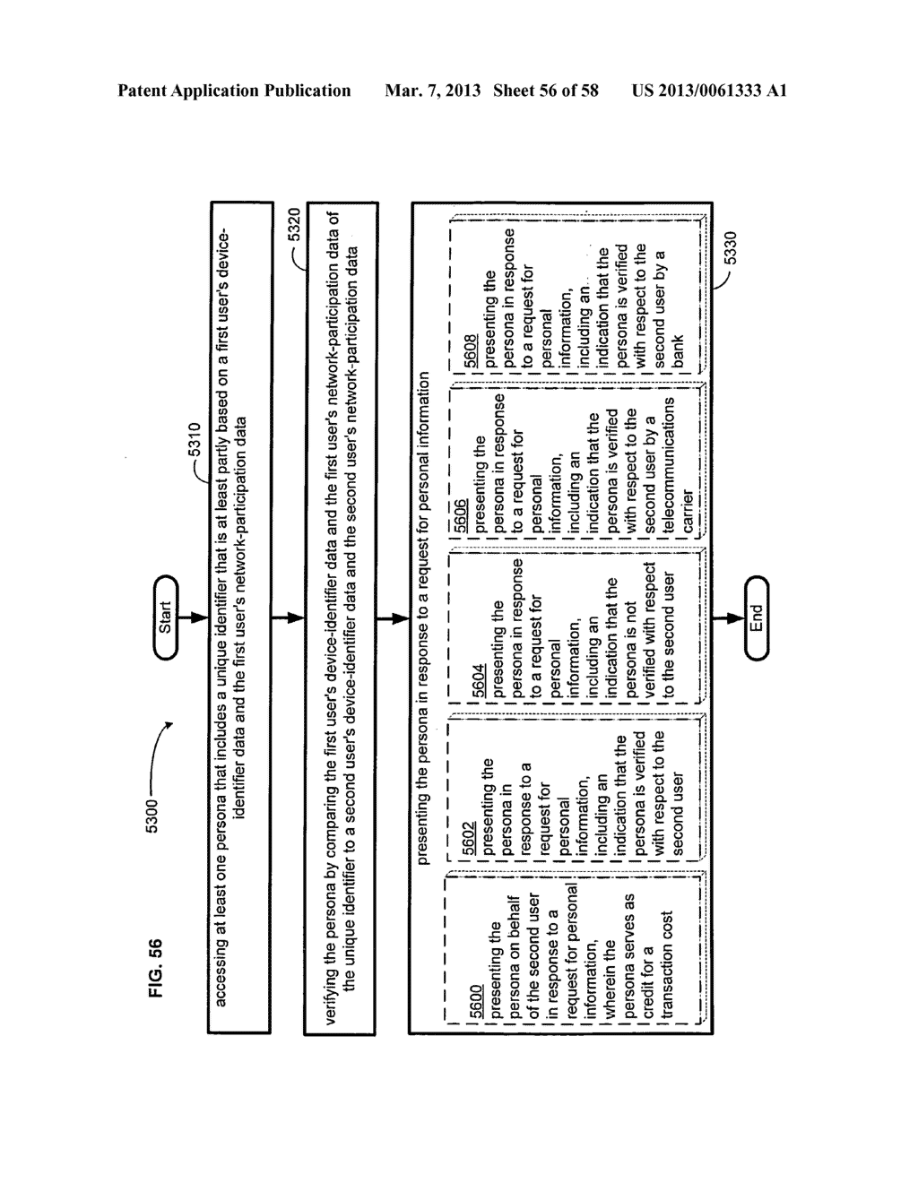 Computational systems and methods for verifying personal information     during transactions - diagram, schematic, and image 57