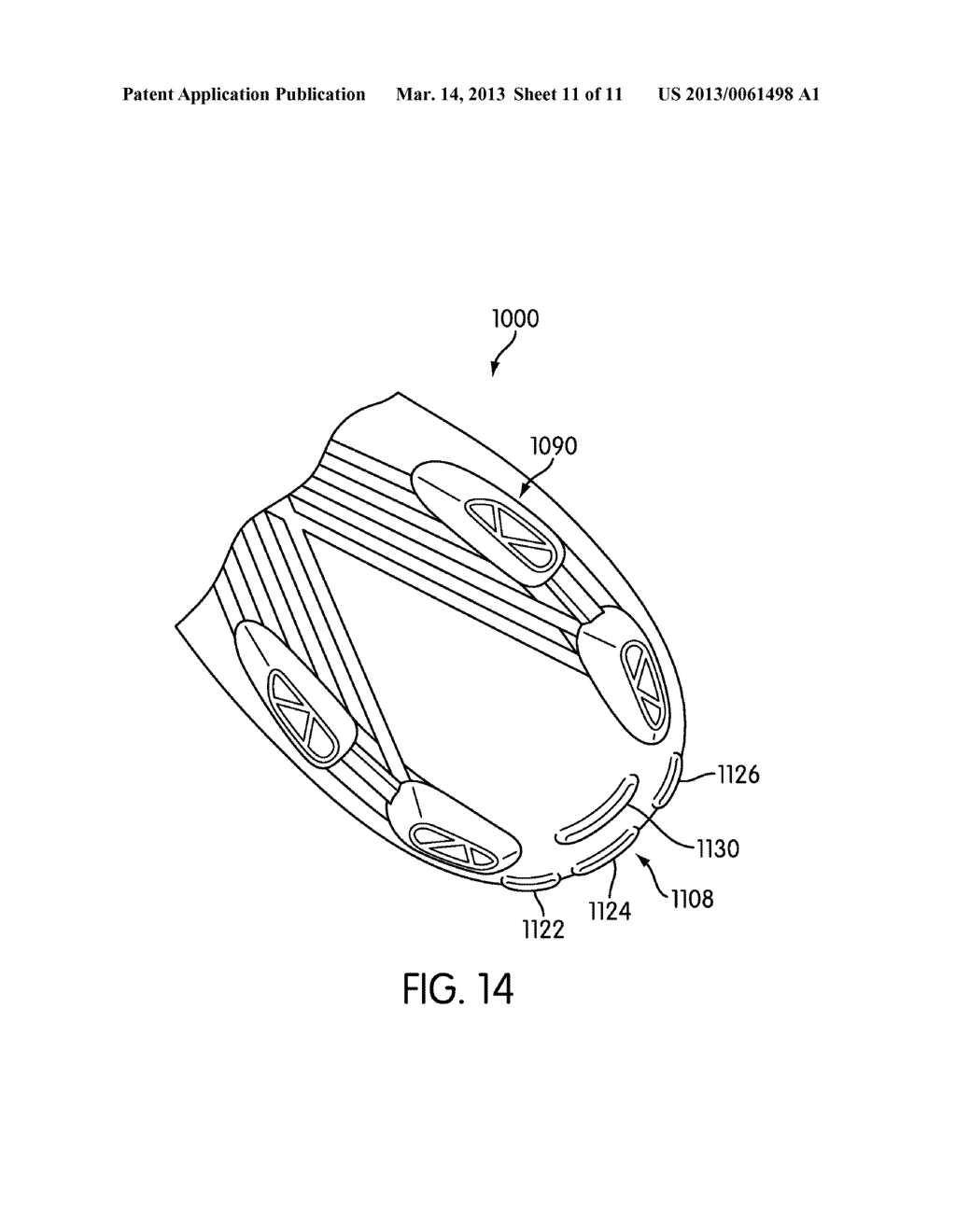 Article Of Footwear With Forefoot Secondary Studs - diagram, schematic, and image 12