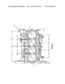 ENGINE ASSEMBLY INCLUDING MULTIPLE BORE CENTER PITCH DIMENSIONS diagram and image