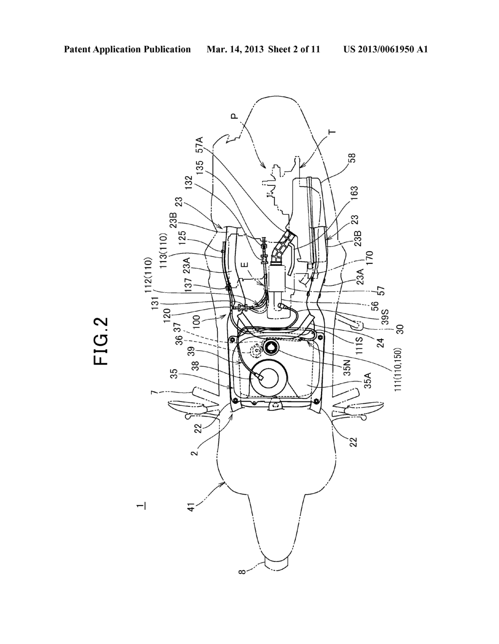 EVAPORATED FUEL CONTROLDEVICE FOR VEHICLES THAT ARE STRADDLED - diagram, schematic, and image 03