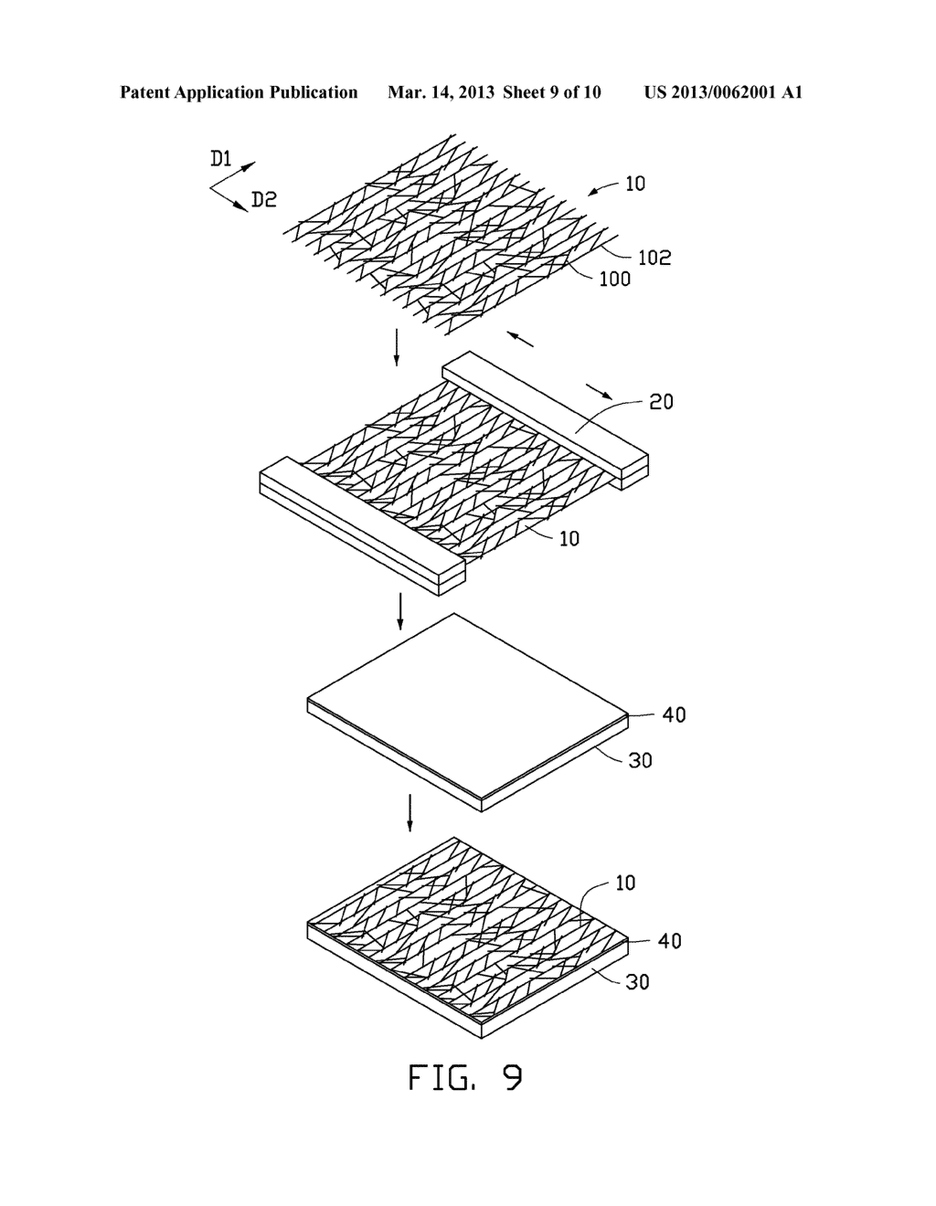 METHOD FOR LAYING CARBON NANOTUBE FILM - diagram, schematic, and image 10