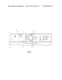 HOUSEHOLD APPLIANCE HAVING A USER INTERFACE WITH A USER-EXCHANGEABLE TOUCH     WHEEL AND ROTARY ENCODER diagram and image