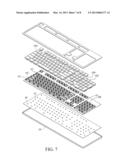 REPLACEABLE KEY MODULE AND KEYBOARD WITH THE SAME diagram and image